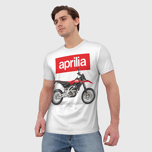 Мужская футболка Aprilia SXV550 / 3D-принт – фото 3