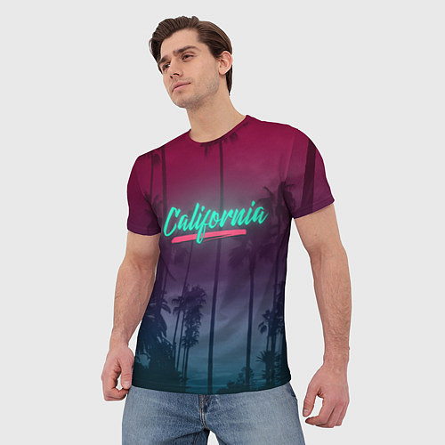 Мужская футболка California / 3D-принт – фото 3