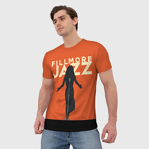 Мужская футболка Fillmore Jazz / 3D-принт – фото 3