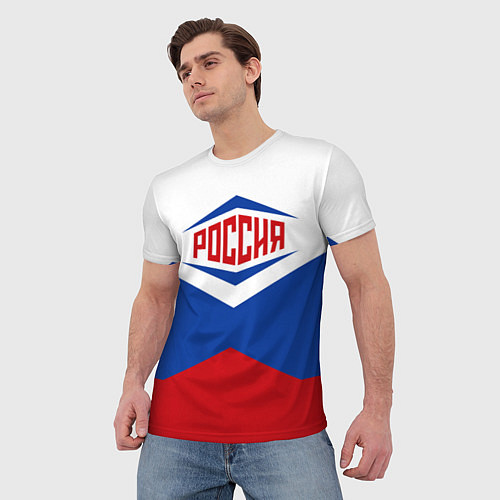 Мужская футболка Россия 2016 / 3D-принт – фото 3