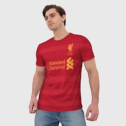 Футболка мужская Liverpool FC: Standart Chartered, цвет: 3D-принт — фото 2
