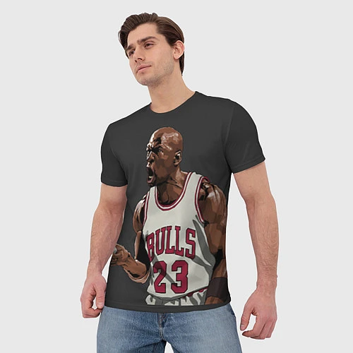 Мужская футболка Bulls 23: Jordan / 3D-принт – фото 3
