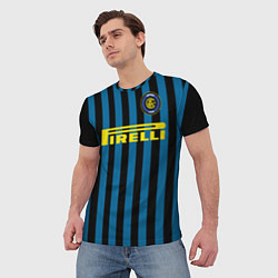 Футболка мужская Inter FC: Pirelli, цвет: 3D-принт — фото 2