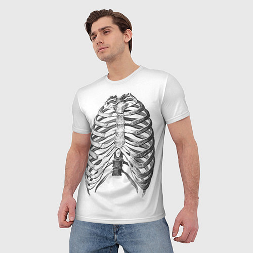 Мужская футболка Ребра / 3D-принт – фото 3