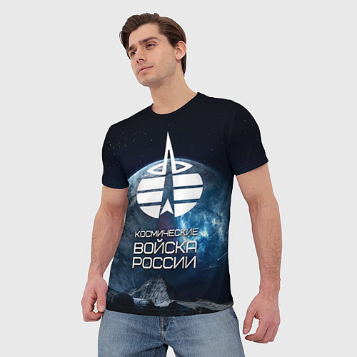 Мужская футболка Космические войска / 3D-принт – фото 3