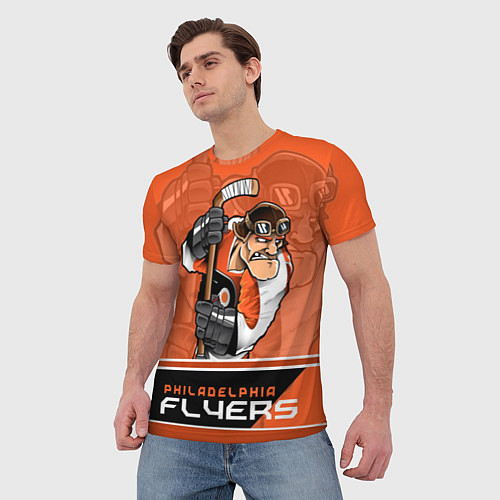 Мужская футболка Philadelphia Flyers / 3D-принт – фото 3
