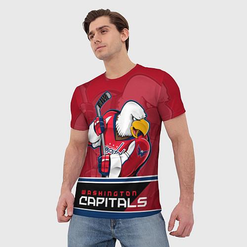 Мужская футболка Washington Capitals / 3D-принт – фото 3