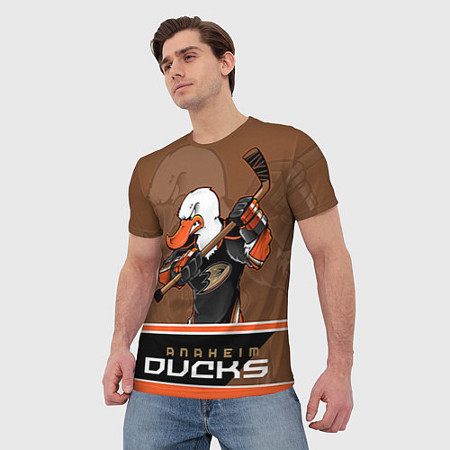 Мужская футболка Anaheim Ducks / 3D-принт – фото 3