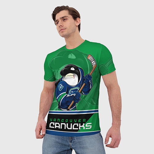 Мужская футболка Vancouver Canucks / 3D-принт – фото 3