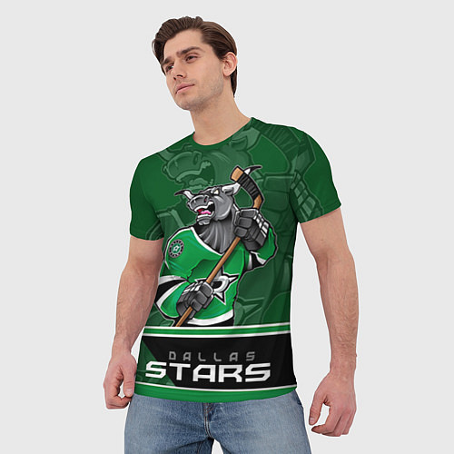 Мужская футболка Dallas Stars / 3D-принт – фото 3