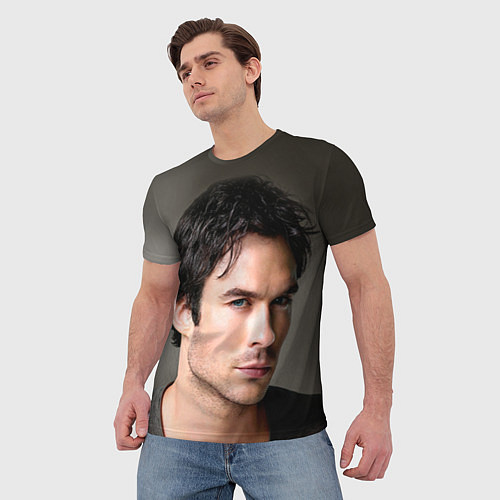 Мужская футболка Ian Somerhalder / 3D-принт – фото 3