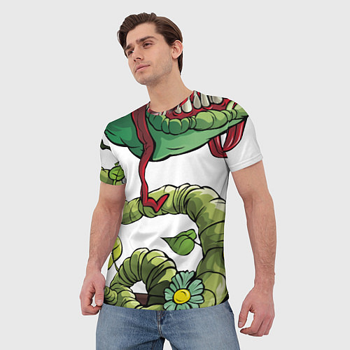 Мужская футболка Plants vs zombies / 3D-принт – фото 3