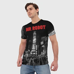 Футболка мужская Mr. Robot City, цвет: 3D-принт — фото 2