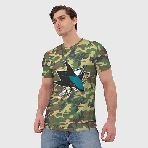 Мужская футболка Sharks Camouflage / 3D-принт – фото 3