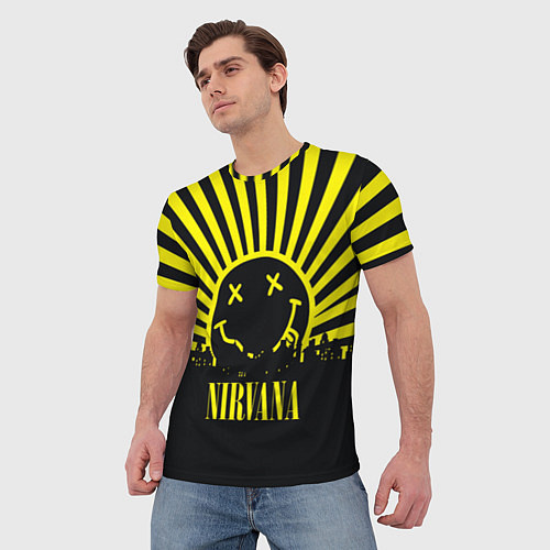 Мужская футболка Nirvana / 3D-принт – фото 3