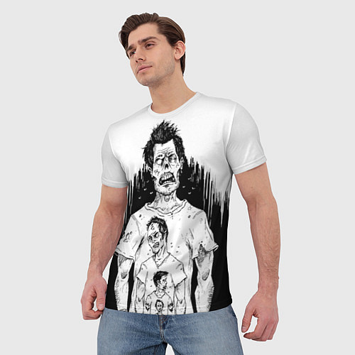 Мужская футболка Зомби рекурсия / 3D-принт – фото 3