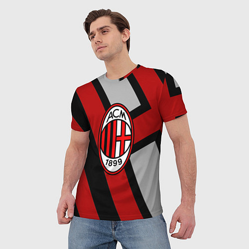 Мужская футболка Milan FC 1899 / 3D-принт – фото 3