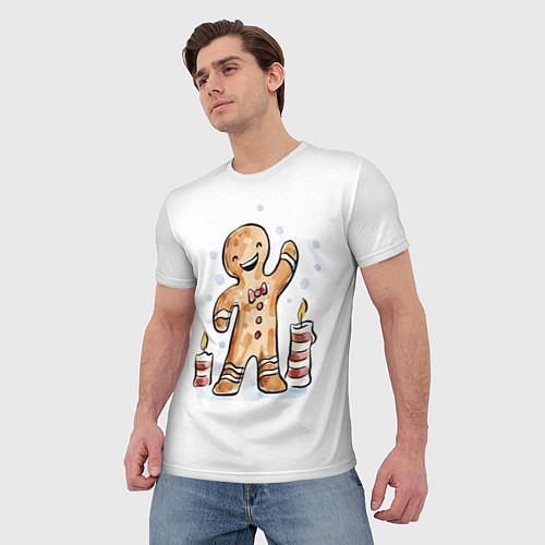 Мужская футболка Печенюшка / 3D-принт – фото 3