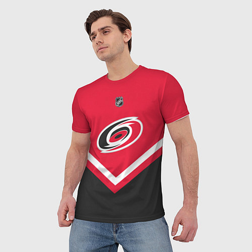 Мужская футболка NHL: Carolina Hurricanes / 3D-принт – фото 3
