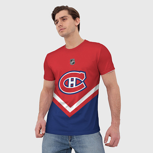 Мужская футболка NHL: Montreal Canadiens / 3D-принт – фото 3