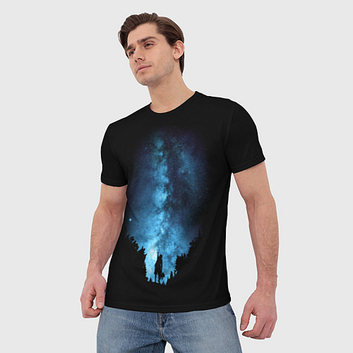 Мужская футболка Млечный путь / 3D-принт – фото 3