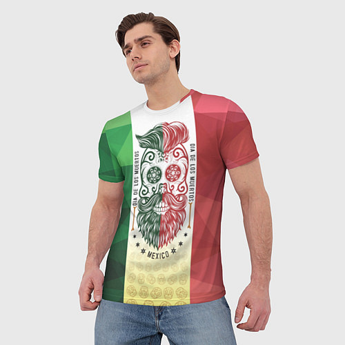 Мужская футболка Мексика / 3D-принт – фото 3