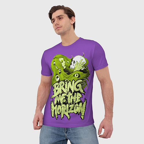 Мужская футболка Bring Me The Horizon / 3D-принт – фото 3