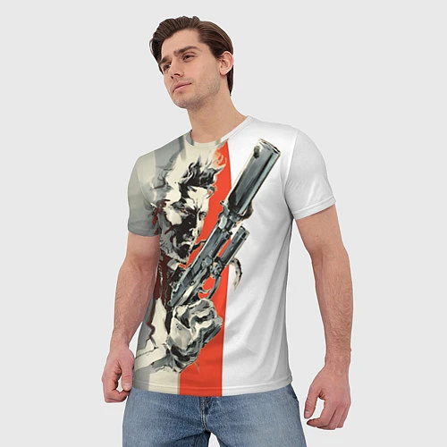 Мужская футболка Metal gear solid 3 / 3D-принт – фото 3