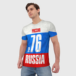 Футболка мужская Russia: from 76, цвет: 3D-принт — фото 2