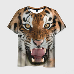 Футболка мужская Свирепый тигр, цвет: 3D-принт