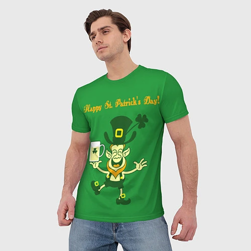 Мужская футболка Ирландия / 3D-принт – фото 3