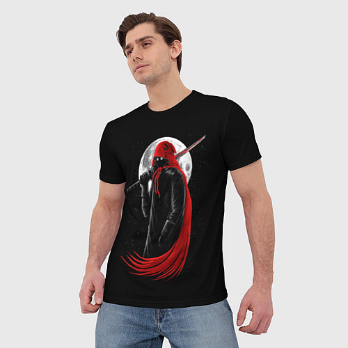 Мужская футболка Лунный убийца / 3D-принт – фото 3