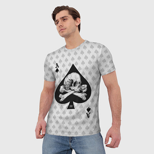 Мужская футболка Смертельный туз / 3D-принт – фото 3