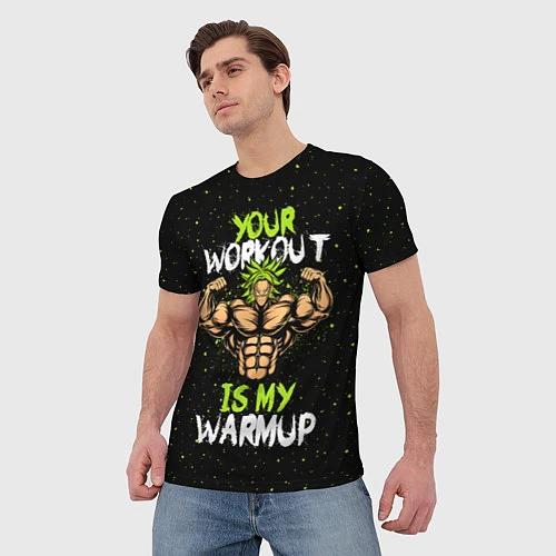 Мужская футболка My Workout / 3D-принт – фото 3