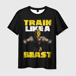 Футболка мужская Train Like a Beast, цвет: 3D-принт