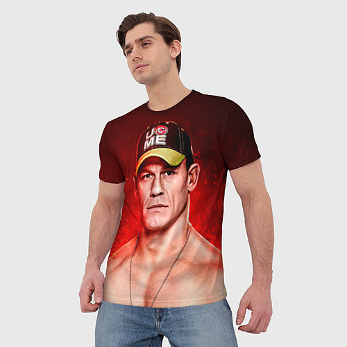 Мужская футболка John Cena: Flame / 3D-принт – фото 3