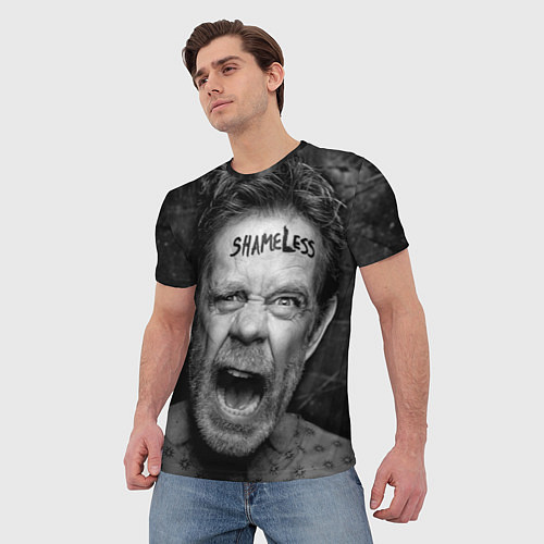 Мужская футболка Shameless Face / 3D-принт – фото 3