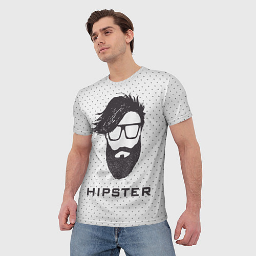 Мужская футболка Hipster / 3D-принт – фото 3