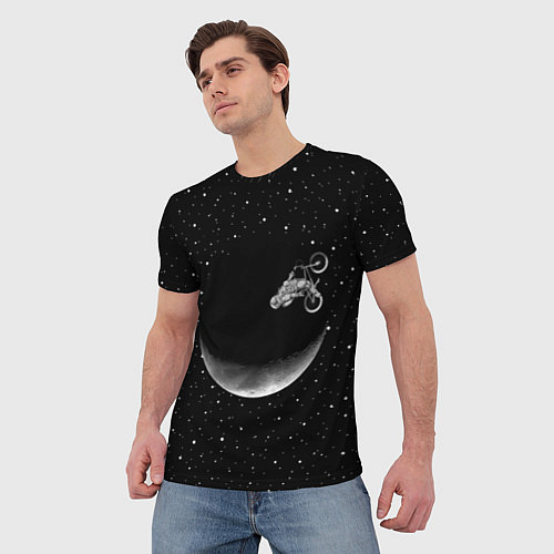 Мужская футболка Астронавт байкер / 3D-принт – фото 3