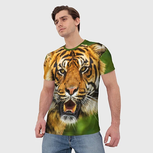 Мужская футболка Тигр / 3D-принт – фото 3