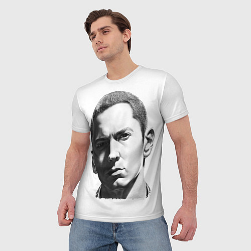 Мужская футболка Eminem: Realism / 3D-принт – фото 3