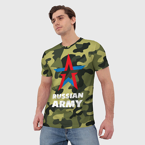 Мужская футболка Russian army / 3D-принт – фото 3