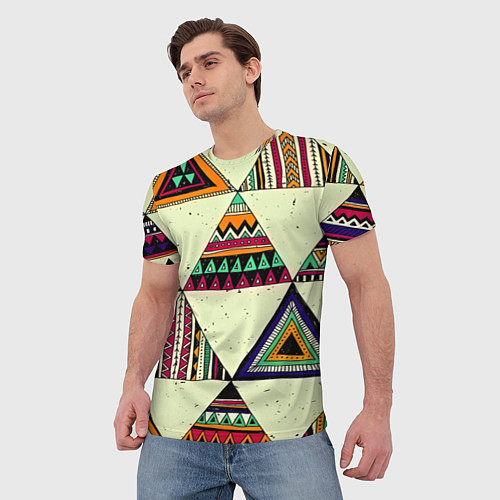 Мужская футболка Индейские мотивы / 3D-принт – фото 3