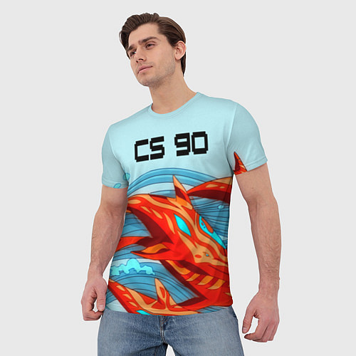 Мужская футболка CS GO: AR Style / 3D-принт – фото 3