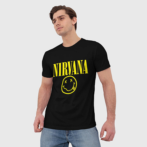 Мужская футболка Nirvana Rock / 3D-принт – фото 3