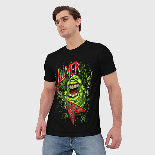 Мужская футболка Slayer Slimer / 3D-принт – фото 3