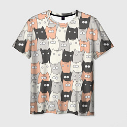 Футболка мужская Котики, цвет: 3D-принт