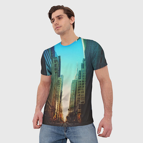 Мужская футболка Street New York / 3D-принт – фото 3