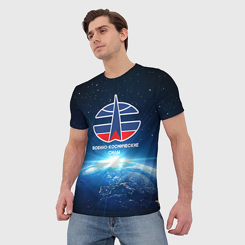 Мужская футболка Космические войска 7 / 3D-принт – фото 3