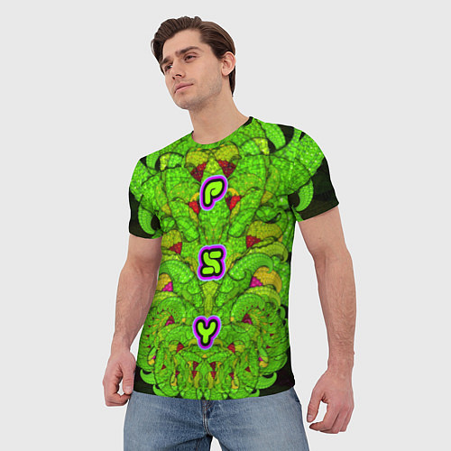 Мужская футболка Psy Snake / 3D-принт – фото 3